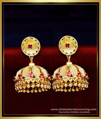 ERG1726 - New Model Flower Design Stone Jimikki Kammal Design