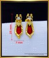 Erg1728 - Palakka Stud Gold Plated Nagapadam Earrings for Women