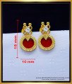 Erg1729 - Buy Kerala Palakka Stud Design 1 Gram Gold Jewellery