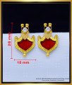 Erg1735 - Buy One Gram Gold Plated Women Palaka Earrings Online