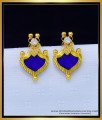 Erg1736 - First Quality Gold Plated Big Size Palakka Ear Studs Online