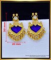 Erg1739 - Buy Palakka Earrings Kerala 1 Gram Gold Jewellery Online