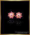 ERG1745 - Elegant Ruby Stud 1 Gram Gold Earrings New Design 