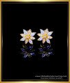 ERG1746 - Gold Plated Flower Design Ad Earrings Tops for Girls