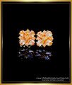 ERG1747 - American Diamond Party Wear Gold Plated Earrings Studs