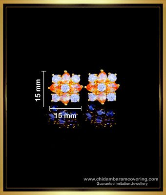 ERG1750 - Elegant One Gram Gold Plated Ad Stone Earrings Online