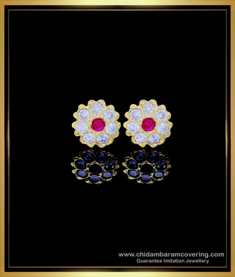 ERG1754 - 1 Gram Gold Daily Use Women Impon Stud Earrings Online