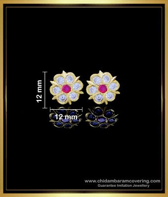 ERG1761 - Latest Daily Wear Gold Earrings Designs Impon Jewellery