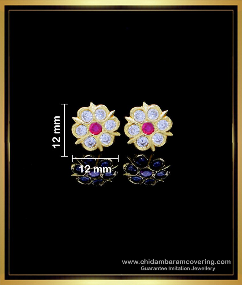 ERG1761 - Latest Daily Wear Gold Earrings Designs Impon Jewellery