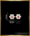 ERG1762 - Impon Stone Small Gold Earrings Designs for Daily Use