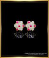 ERG1764 - Five Metal Gold Stone Earrings Designs for Daily Use 
