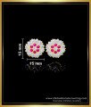 ERG1767 - Beautiful Office Wear Impon Ear Studs with Stones Online