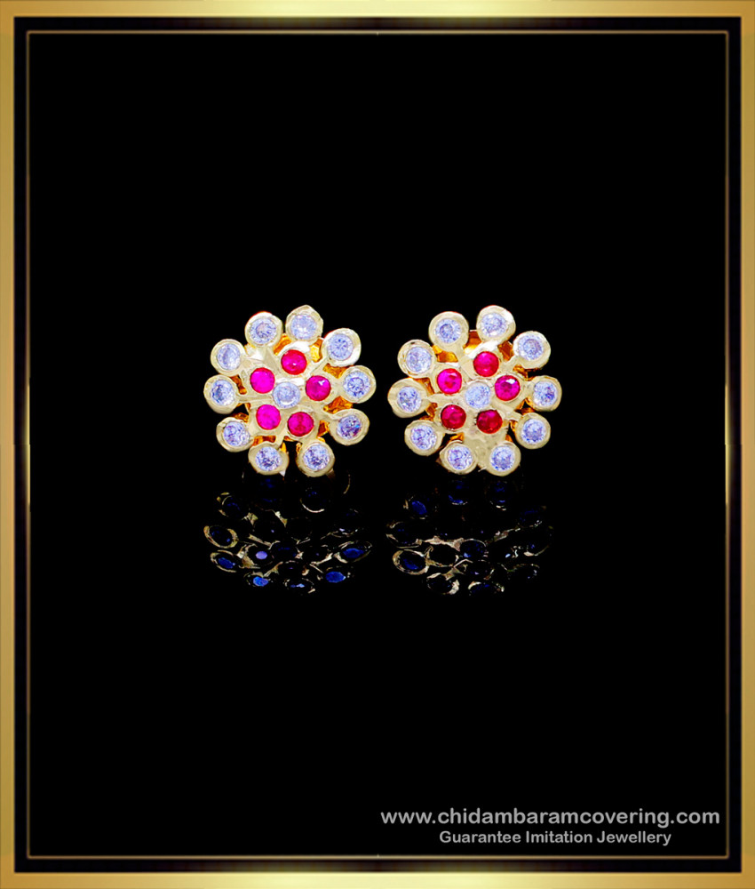 ERG1770 - Latest Gold Ear Studs Designs Impon Jewellery Online 
