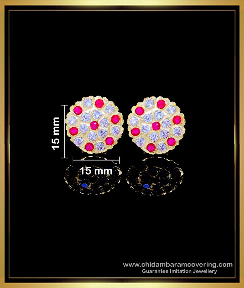 ERG1772 - Buy First Quality Impon Jewellery Stone Stud Earrings