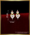 ERG1775 - Impon Stone Tops Gold Earrings Designs for Daily Use