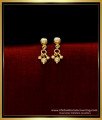 ERG1778 - Light Weight Daily Use 1 Gram Gold Earrings for Baby Girl