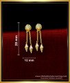 ERG1779 - Gold Plated Earrings with Guarantee Daily Use for Girls 