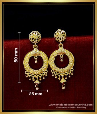 ERG1785 - Latest One Gram Gold Plated Long Earrings for Wedding