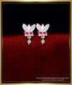 ERG1789 - 1 Gram Gold Butterfly Design Impon Stud Earrings Online