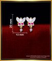 ERG1789 - 1 Gram Gold Butterfly Design Impon Stud Earrings Online