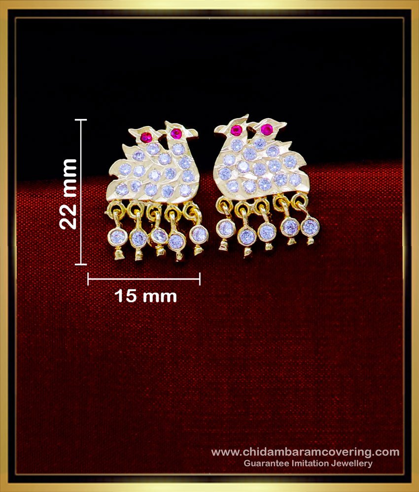 ERG1793 - Impon South Indian Jewellery Earrings Design for Women