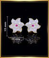 ERG1796 - Attractive Flower Design Panchaloha Impon Earrings Online
