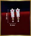 ERG1803 - Simple Daily Use White Stone Women Impon Kammal Design 