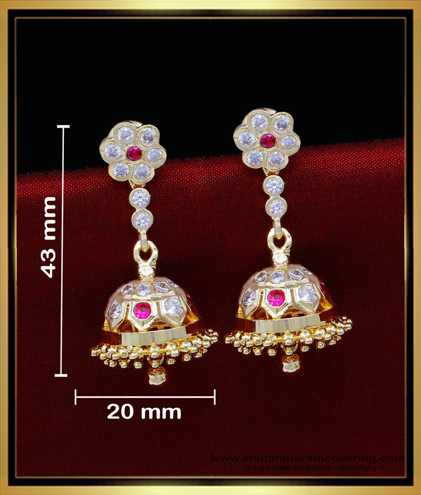 ERG1809 - Attractive South Indian Jhumka Earrings for Women  