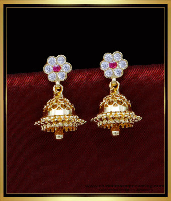 ERG1810 - Gold Design Daily Use Small Traditional Jhumkas Online