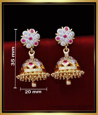 ERG1811 - Impon Daily Use South Indian Jimiki Design for Women
