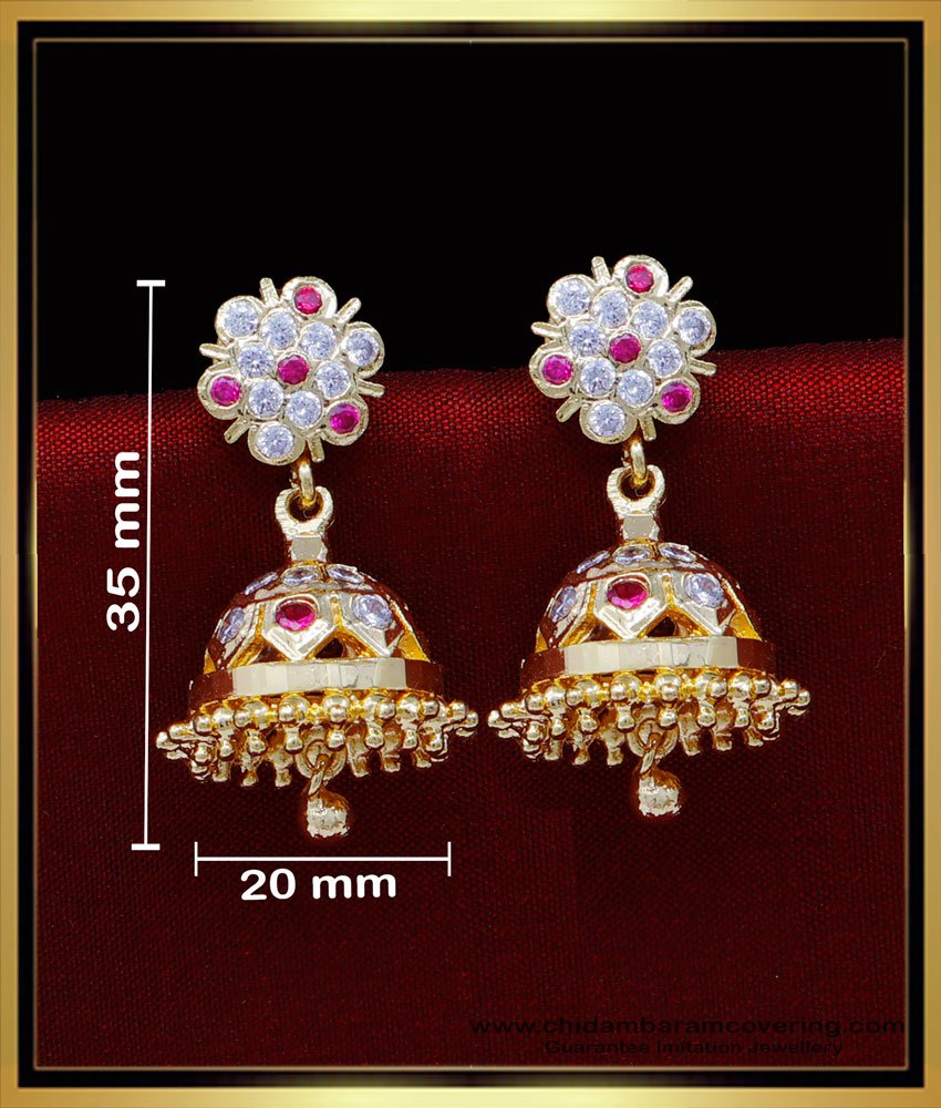 ERG1811 - Impon Daily Use South Indian Jimiki Design for Women