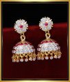 ERG1815 - Traditional Gold Jhumkas Designs Impon Jewellery Online