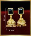ERG1819 - Latest Green Stone Traditional Kerala Jhumkas Online Shopping