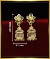 ERG1821 - South Indian Gold Jhumka Design Gold Plated Jewellery 