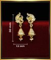 ERG1824 - Latest Peacock Design Earrings Traditional Jhumkas Online 