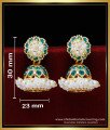 ERG1831 - First Quality Green Stone and Pearl Jimikki Design Online