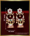 ERG1833 - Latest Chandbali Earrings One Gram Gold Impon Jewellery