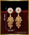 ERG1836 - One Gram Gold Impon Jewellery 3 Layer Jhumka Earrings 