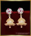 ERG1839 - Beautiful Gold Jhumka Earrings Impon 1gm Gold Plated Jewellery