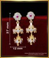 ERG1842 - Latest Bridal Wear 2 Layer Jhumka Earrings Gold Design 