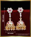 ERG1843 - Bridal Gold Jhumka Design Latest Impon Jewellery Online