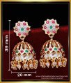 ERG1844 - Impon Full Stone Gold Design Jimikki Designs for Wedding 