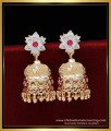 ERG1847 - South Indian Jewellery Impon Jhumkas Online Shopping India