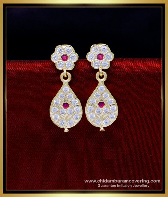 ERG1849 - Traditional Gold Design Impon Earrings Online Shopping