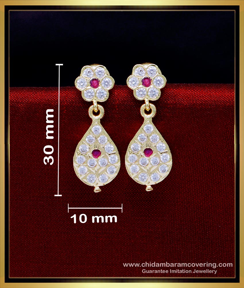 ERG1849 - Traditional Gold Design Impon Earrings Online Shopping