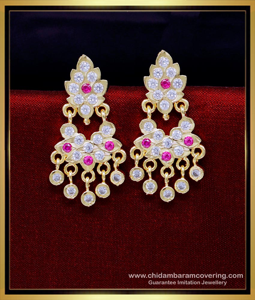ERG1853 - Gold Design Impon 1 Gram Earrings Design Buy Online