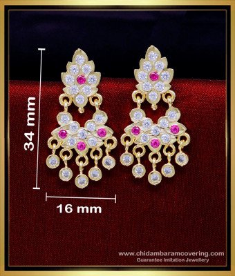 ERG1853 - Gold Design Impon 1 Gram Earrings Design Buy Online