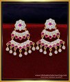 ERG1854 - First Quality Impon Stylish Daily Wear Gold Earrings Design