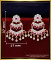ERG1854 - First Quality Impon Stylish Daily Wear Gold Earrings Design
