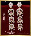 ERG1856 - Bridal Wear Multi Layered Long Earrings Impon Jewellery
